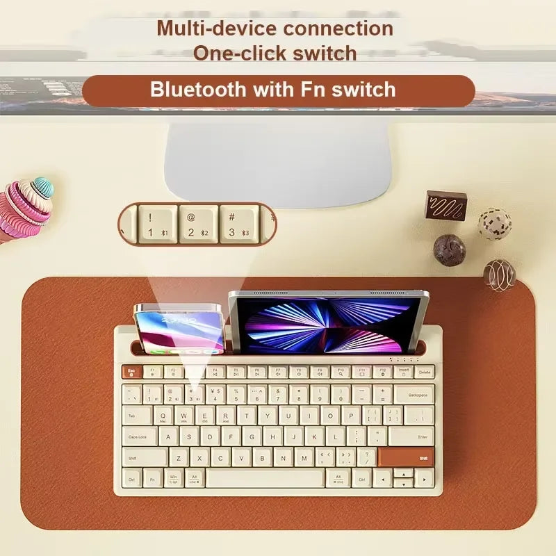 Ipad Keyboard Bluetooth  84 Keys Three Moder  2.4G Wireless