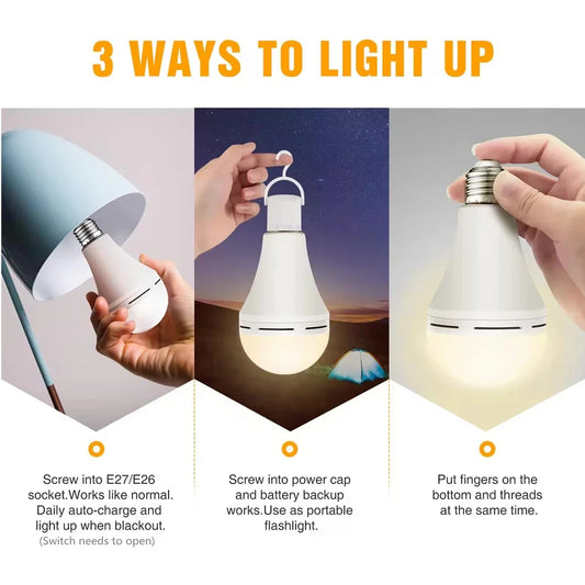 LED Emergency Light Bulb High Brightness  Energy-Saving Emergency Light Bulb