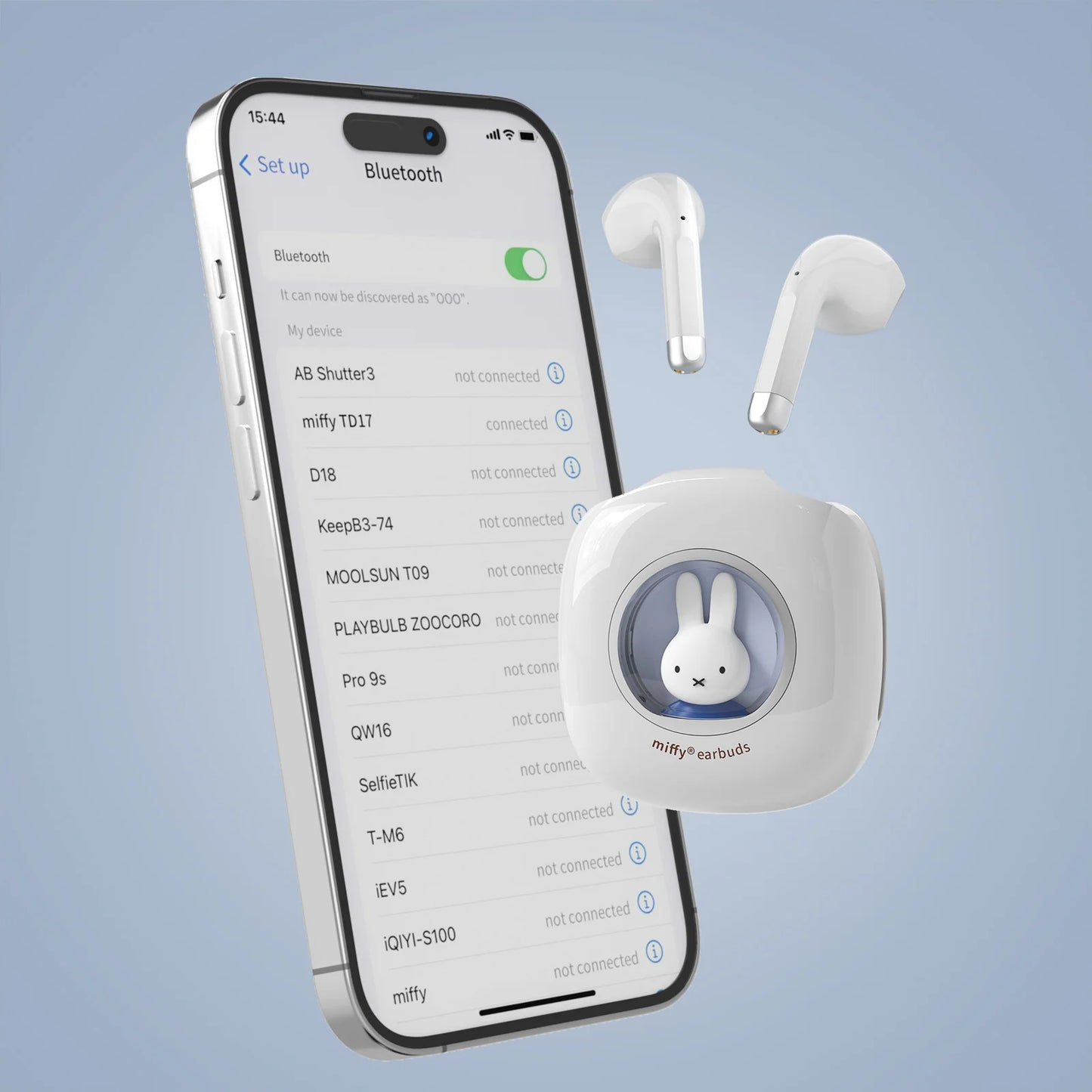 Miffy Bluetooth Wireless EarBuds Headse Stereo Headphones