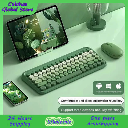 Ipad Keyboard Bluetooth  84 Keys Three Moder  2.4G Wireless