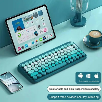 Ipad Keyboard Bluetooth  84 Keys Three Moder  2.4G Wireless