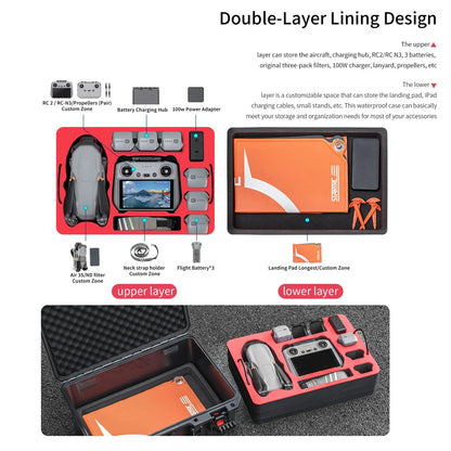Explosion-Proof Box DJI Air 3S/Air 3 Drone Hard Shell Case Waterproof