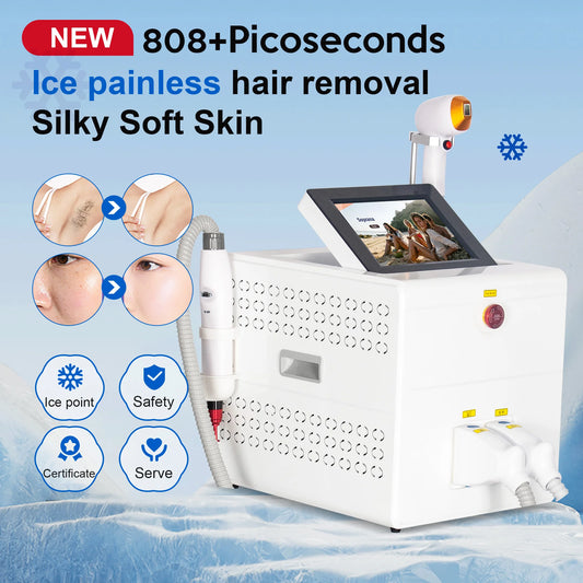 2 in 1 Diode Laser Hair Removal Laser Machine Tattoo Pigment Removal