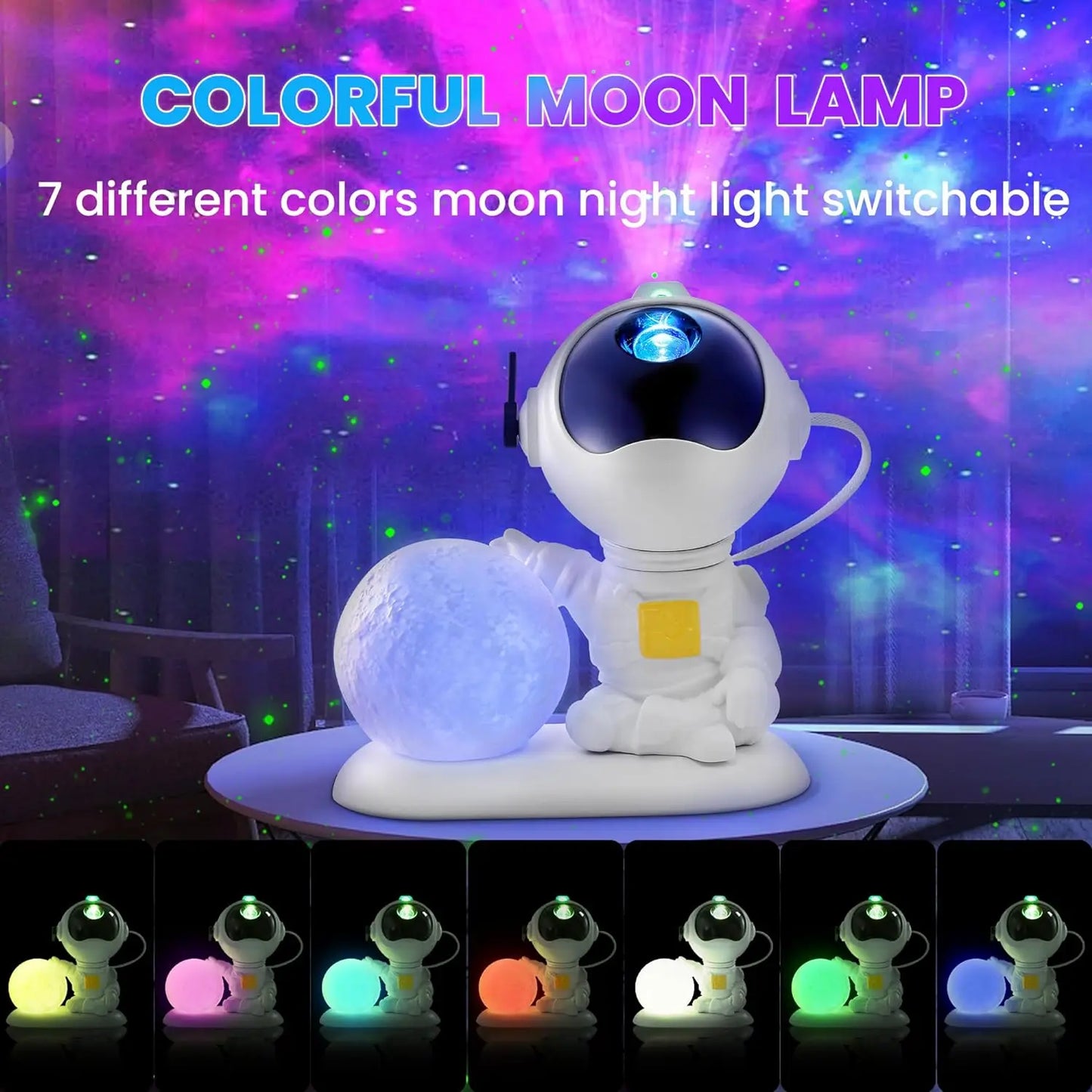 Astronaut Galaxy Projector Fairy Lights LED Spotlight USB Powered Remote