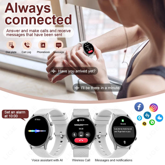 Women Smart Watch Bluetoot  Waterproof Sports Fitness Bracelet