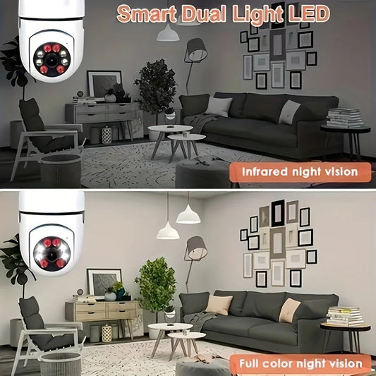 Light Bulb Security Cameras Indoor Outdoor Wireless WiF  360 Degree Light Socket