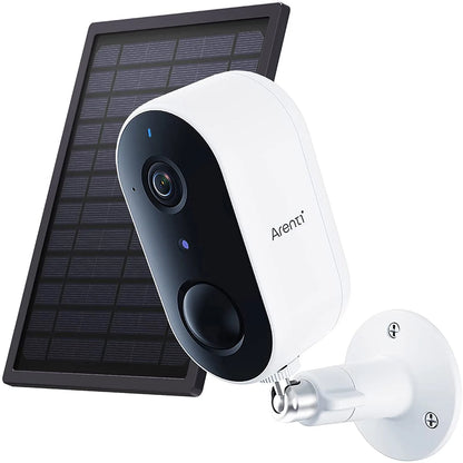 WiFi Camera Outdoor Security Camera  Solar Panel Color Night Vision, Motion Detection,