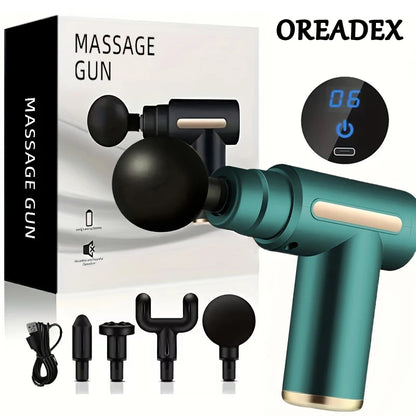 Portable Massage Gun Deep Tissue Massager Body Muscle Relaxation LED Touch Screen