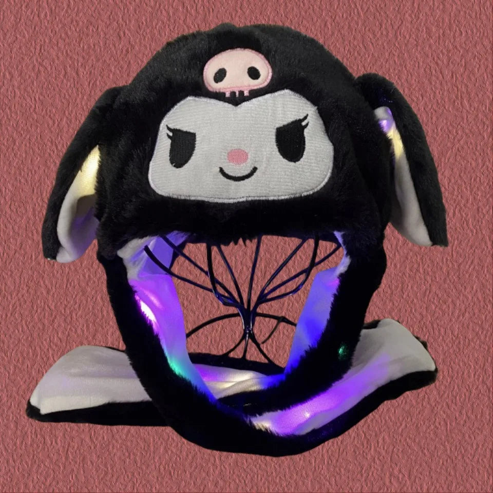 Sanrio  Luminous Plush Hat Moving Rabbit Ears kids Gift